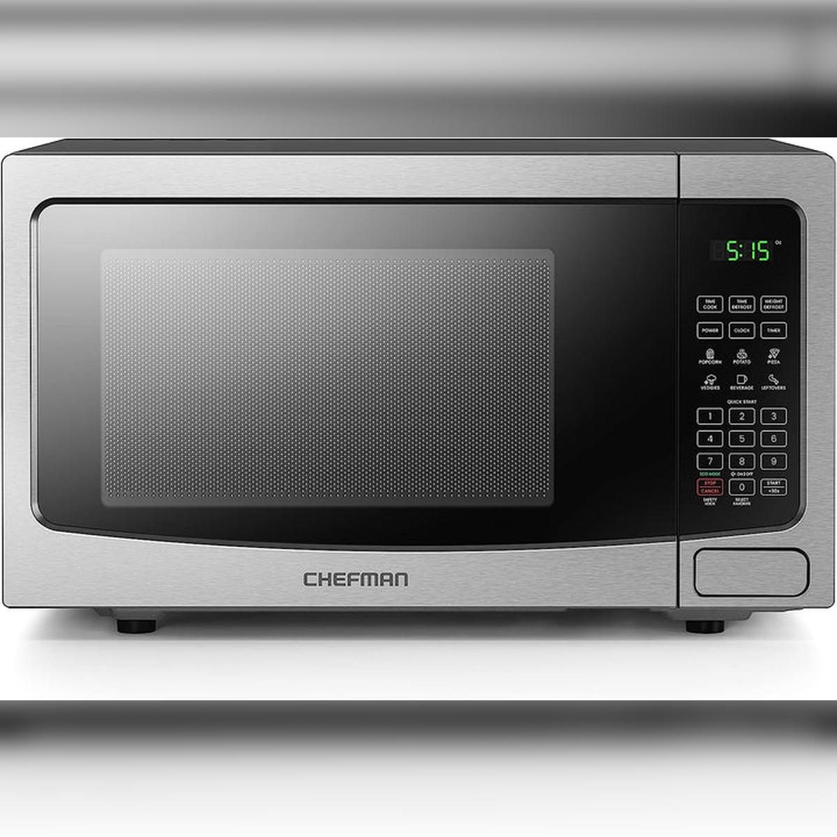 HORNO MICROONDAS 1.1 PIES ACERO INOX CHEFMAN RJ55-SS-11-MX